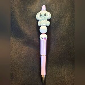 Cute Elephant Pen with Pink and Gray Accents